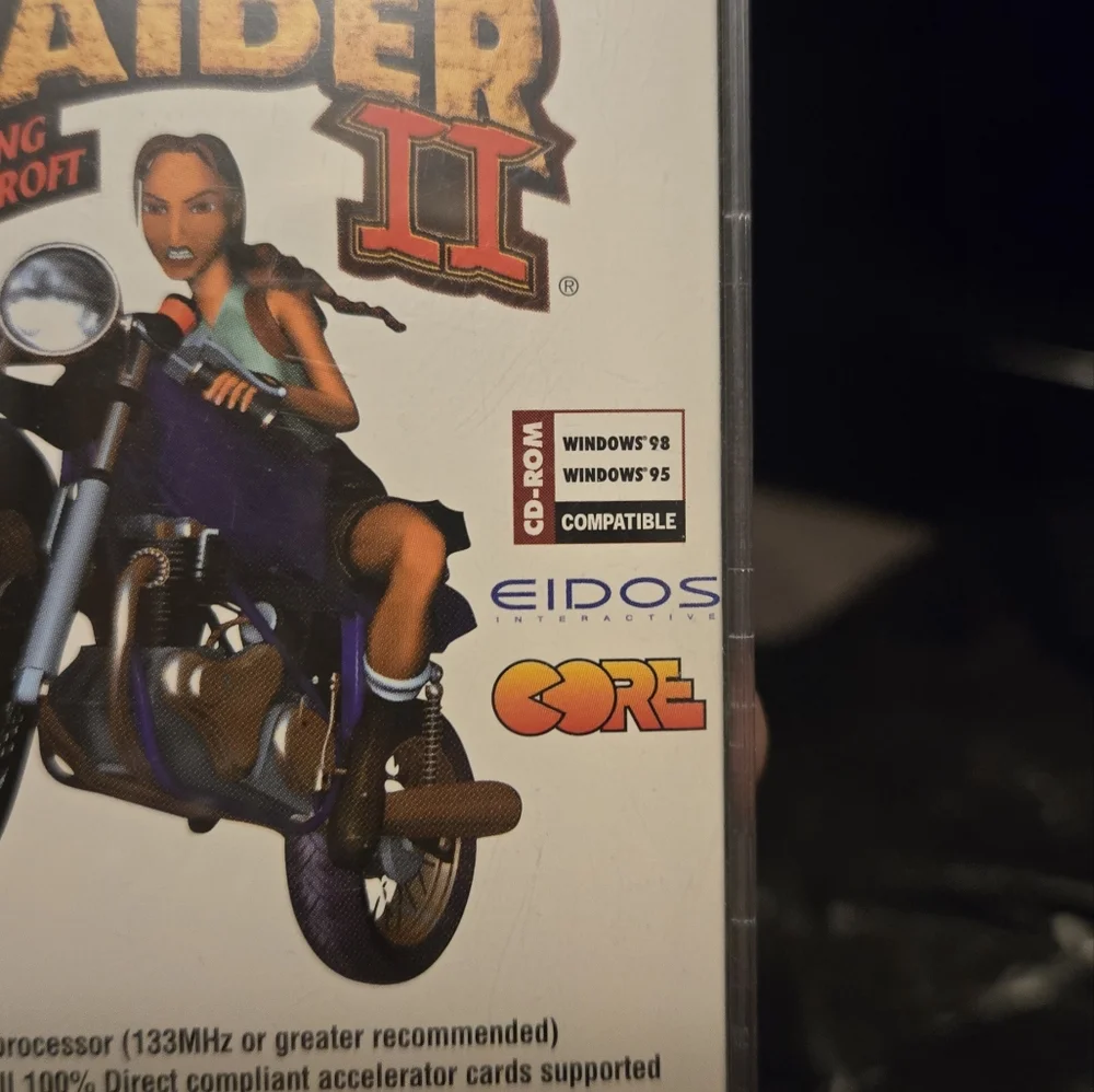 Tomb Raider II Special Edition PC Game - Black and Purple